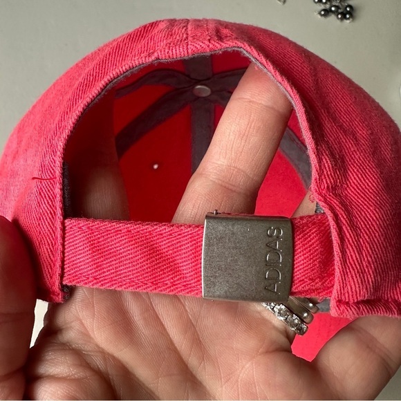 Adidas Originals Women's Relaxed Strapback Hat in Pink One Size - Picture 5 of 6